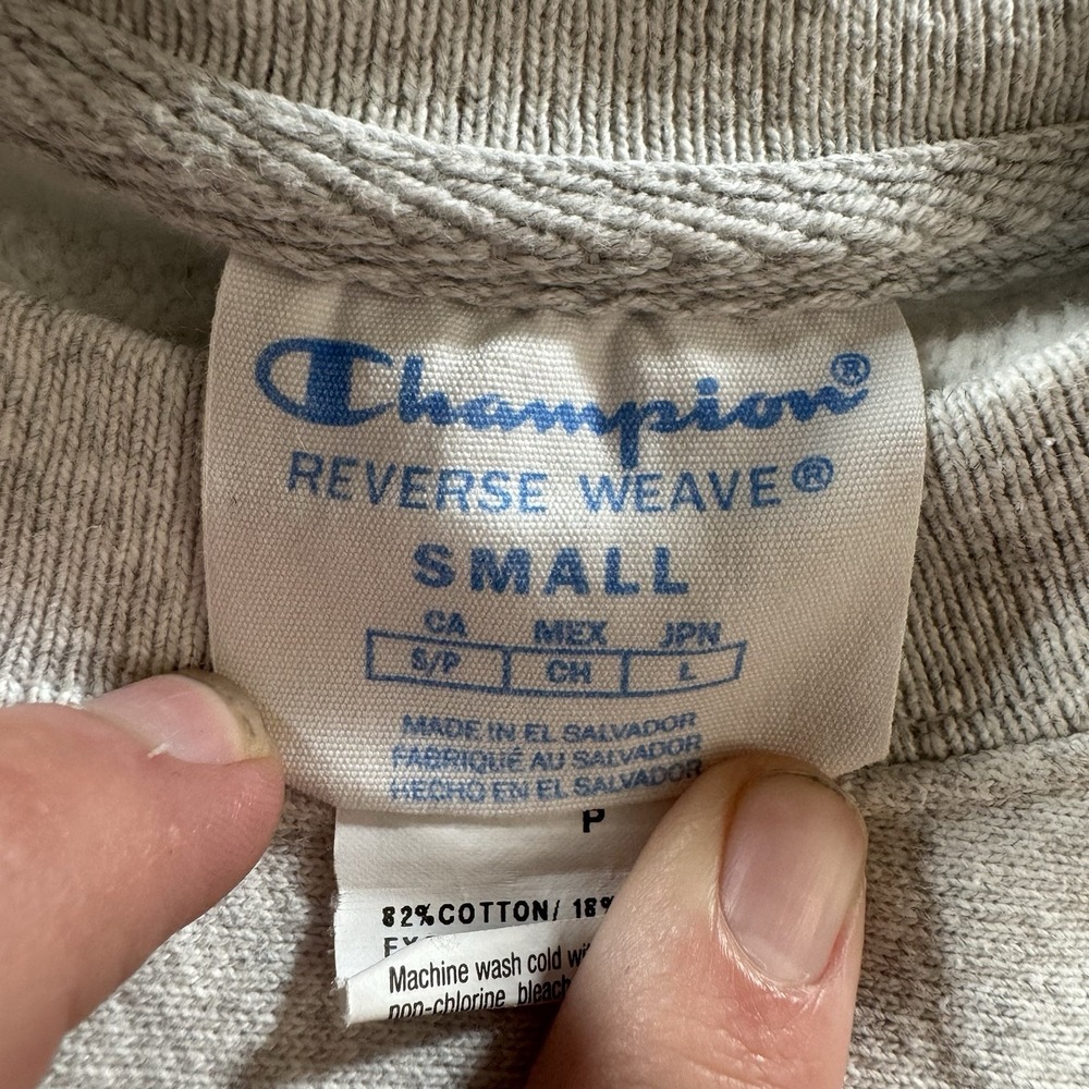 Vintage TCU Champion Reverse Weave Sweatshirt Mens S White Crewneck Horned Frogs - Picture 4 of 7